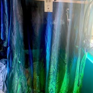 SHEER T-SHIRT WITH GREEN/BLUE REFLECTIVE
